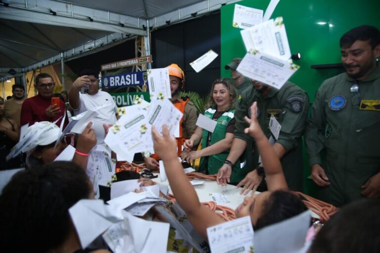 Sejusp realiza sorteio da campanha ‘Um dia com a segurança’ na Expoacre Juruá