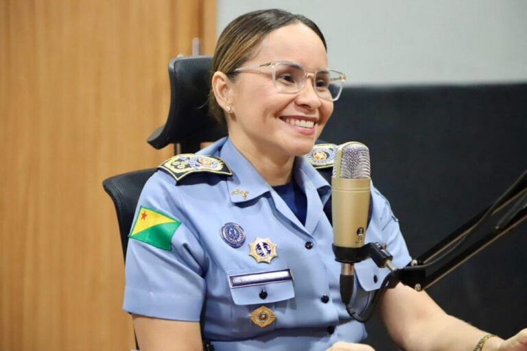No GovCast, primeira mulher a comandar a PM do Acre destaca avanços em capacitação e no combate à violência